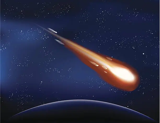 Vector illustration of Comet- vector