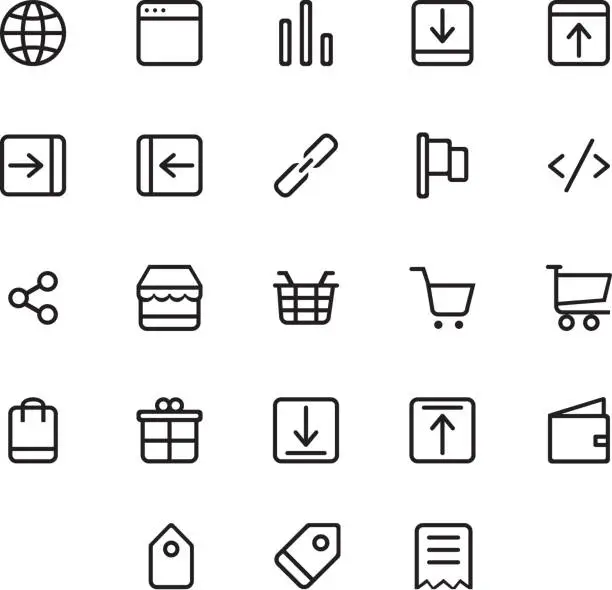 Vector illustration of E-Commerce Icons Set