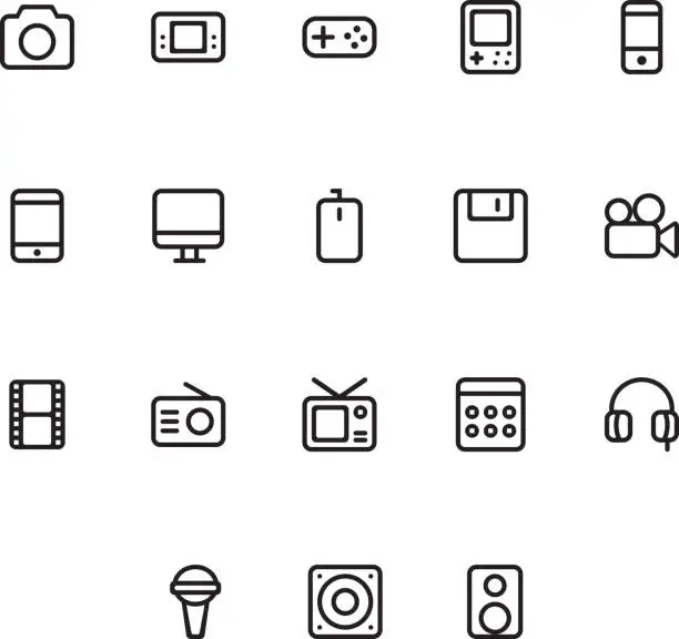 Vector illustration of Tools icons set