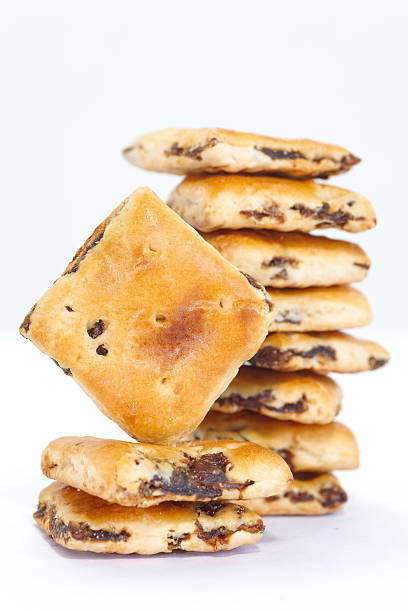 istock sweet Oatmeal raisin cookies on a white background 500559271