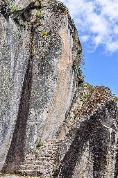 istock Steps down to Temple of Moon at Machu Picchu, Peru 500565984