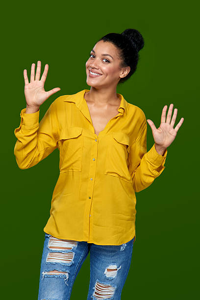 istock Woman showing ten fingers 500567030