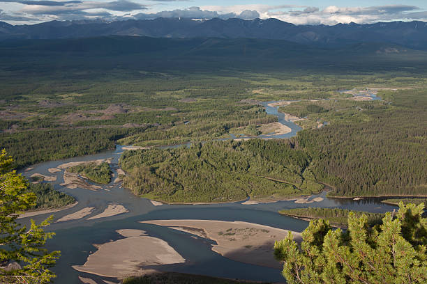 istock Top view of the river valley. 500568470
