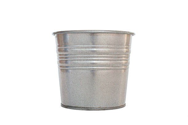 istock Metallic bucket. Isolated on white background 500571404