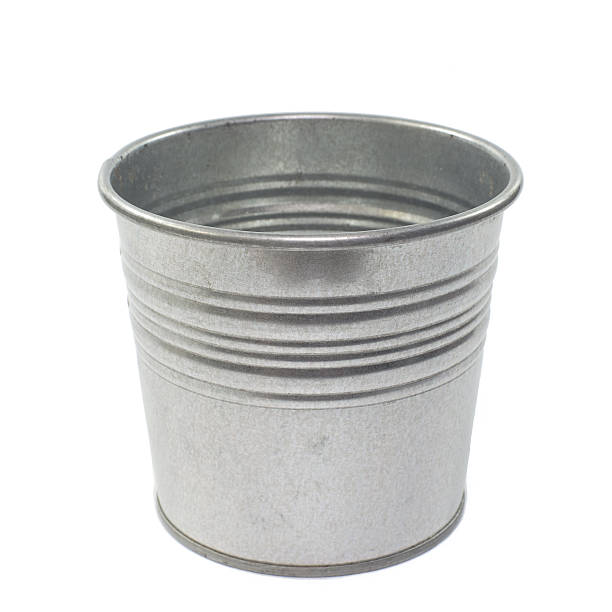 istock Metallic bucket. Isolated on white background 500571618