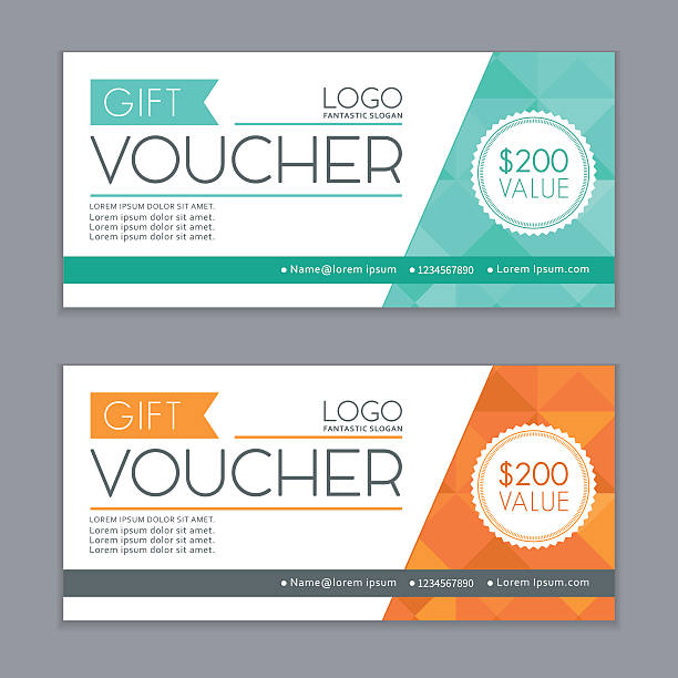 Gift Vouchers Template Bleed Size in in proportion 214x99 mm. Vector illustration of the gift vouchers template. gift certificate or card stock illustrations