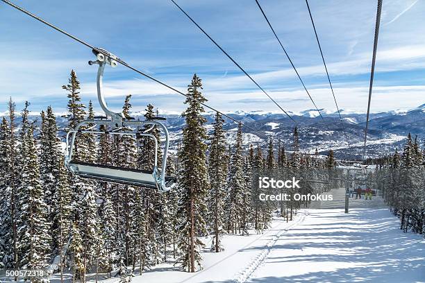 Ski Chair Lift At Breckenridge Ski Resort Colorado Stock Photo - Download Image Now