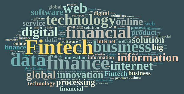 istock Illustration with the word Fintech. 500572522