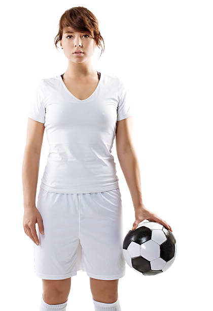 istock female football player posing 500573377