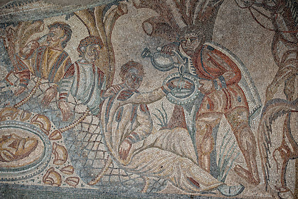 istock roman floor mosaic tile detail 500575899