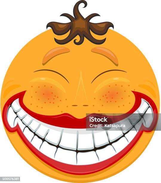 Strange Smiling Toothy Smiley Stock Illustration - Download Image Now - Adult, Anthropomorphic Smiley Face, Avatar