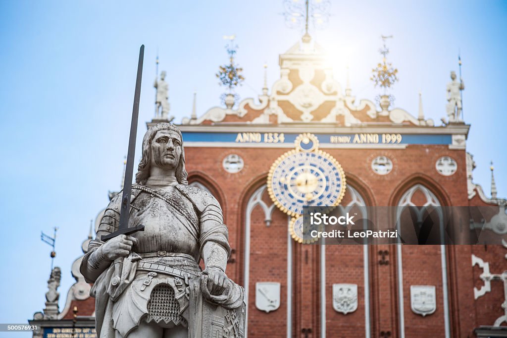 Têtes Noires house à Riga - Photo de Lettonie libre de droits