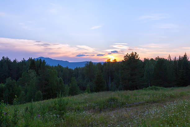Beautiful Sunset in the Mountains
