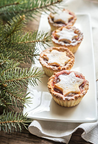 istock Mince pies with Christmas tree branch 500577218