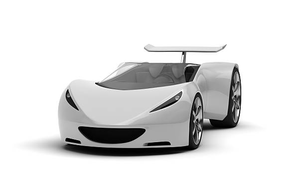 istock Silver sports car 500577876