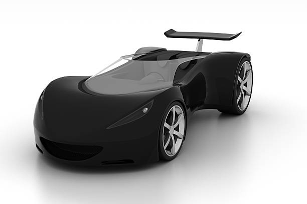 istock Black sports car 500577920