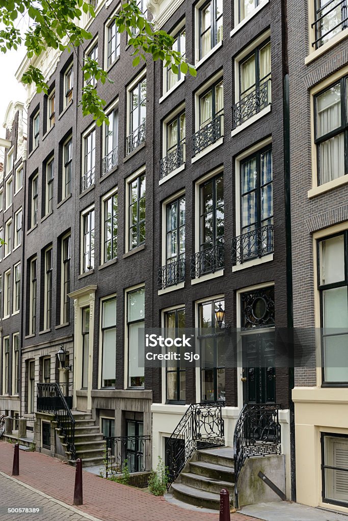 Casas de Amsterdam - Foto de stock de Aguilón libre de derechos