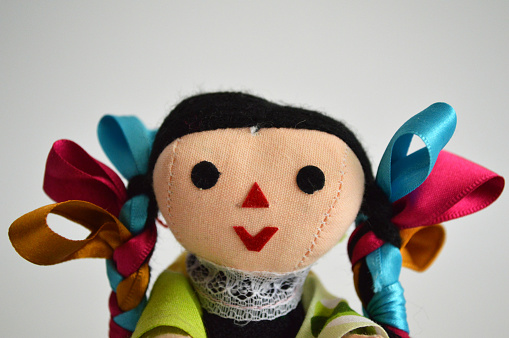 Traditional mexican ethnic hand made doll