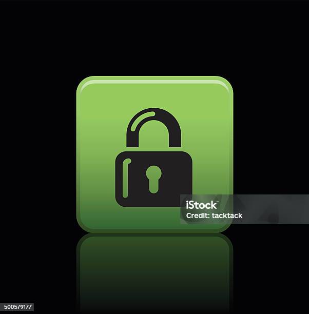Lock Button Icon Stock Illustration - Download Image Now - Accessibility, Arranging, Business