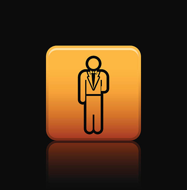 businessman button icon businessman button icon for use victoria beckham stock illustrations