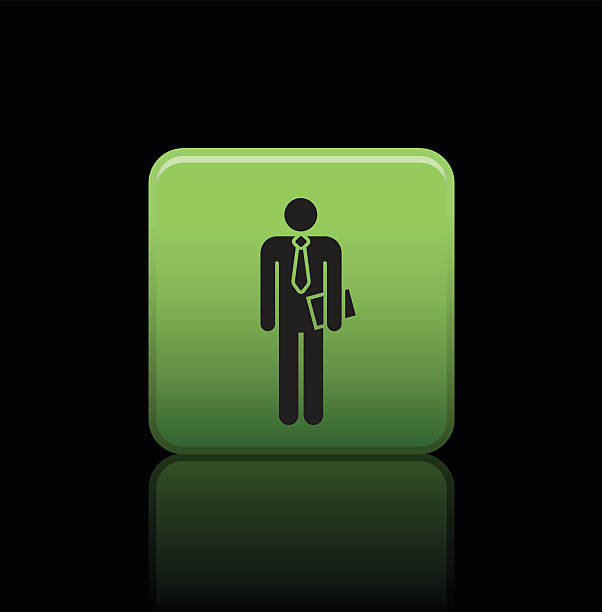 businessman button icon businessman button icon for use victoria beckham stock illustrations