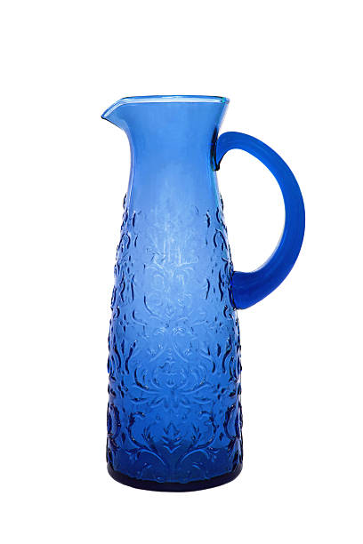 istock retro glass jar on a white background. 500579430