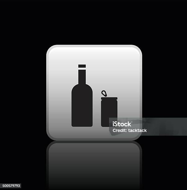 Beverage Button Icon Stock Illustration - Download Image Now - Alcohol - Drink, Arranging, Baby Bottle