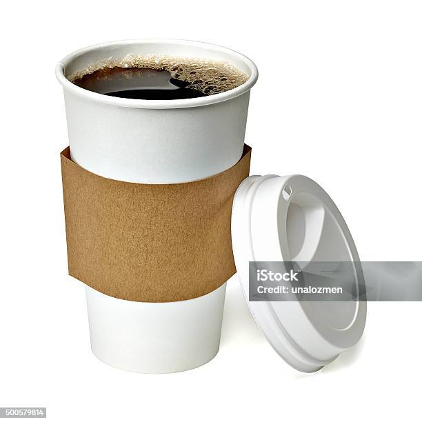 Coffee In Takeaway Cup Stock Photo - Download Image Now - Coffee - Drink, Take Out Food, Heat - Temperature
