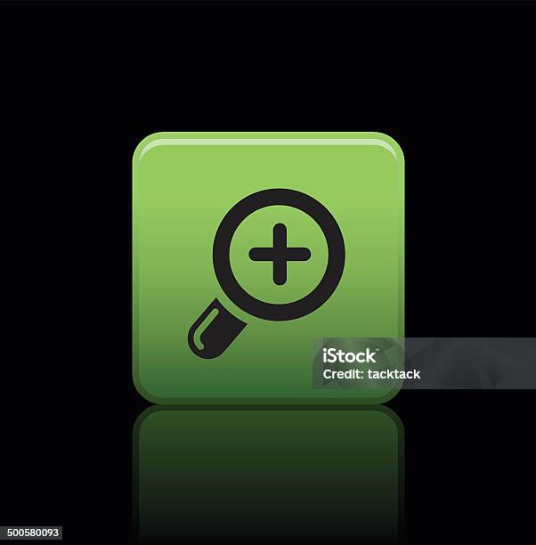 Magnifier Button Icon Stock Illustration - Download Image Now - Analyzing, Animal Body Part, Animal Eye