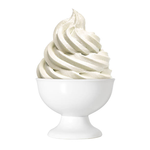 istock Soft vanilla ice cream or frozen yogurt in bowl 500591910