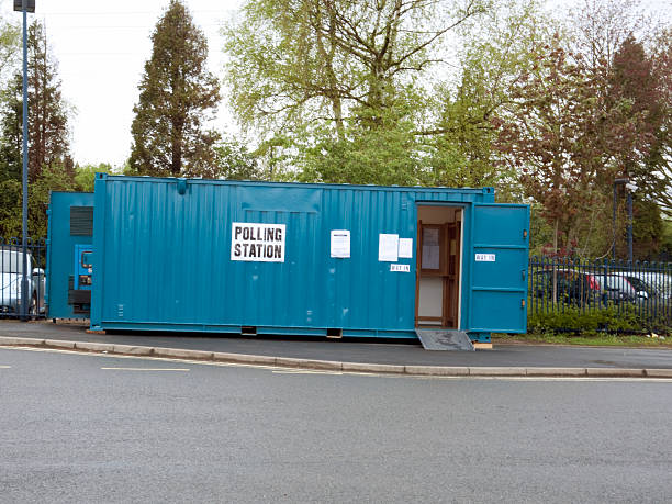 Canley Polling Station, Coventry, UK stock photo