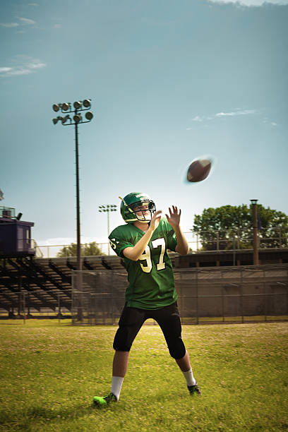 istock American Football Player Receiver in Action 500593405