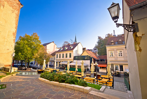 Old Tkalciceva street in Zagreb, capital of Croatia