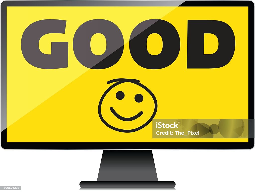 Computer Good Job Image Good Job Idea Display On Highquality Computer Display Monito Stock ...