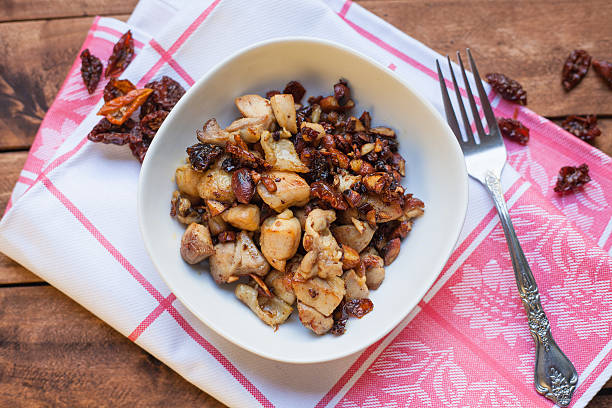 istock Chopped Chicken with Tomato and Almonds 500595114