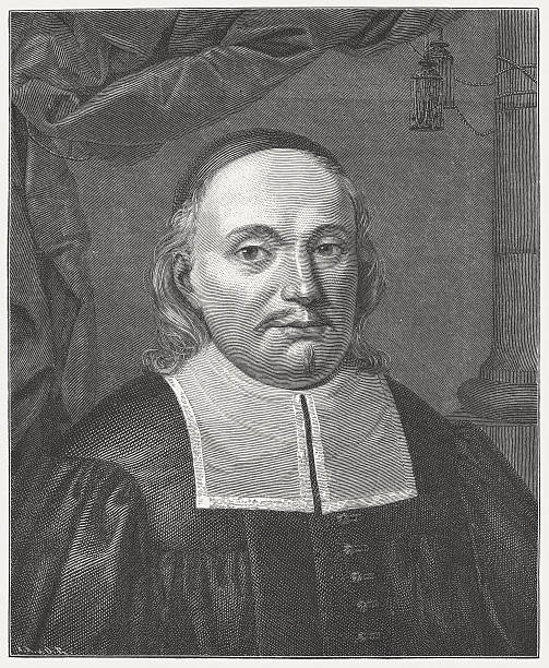 istock Paul Gerhardt (1607-1676), German theologian, wood engraving, published in 1882 500596147