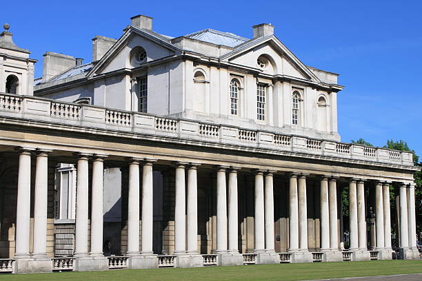 istock Royal Naval College colonnade in Greenwich 500596231
