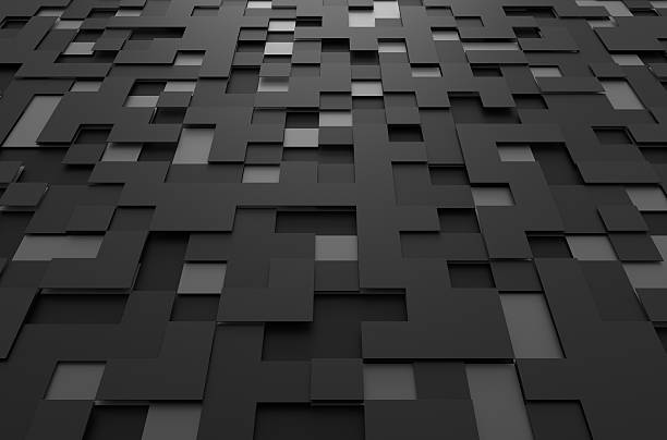 istock Rendering of Futuristic Surface with Squares 500598830