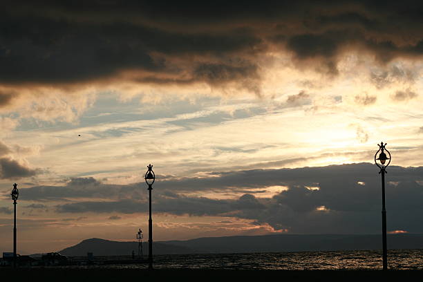 istock street light pilars on sunrise 500598970