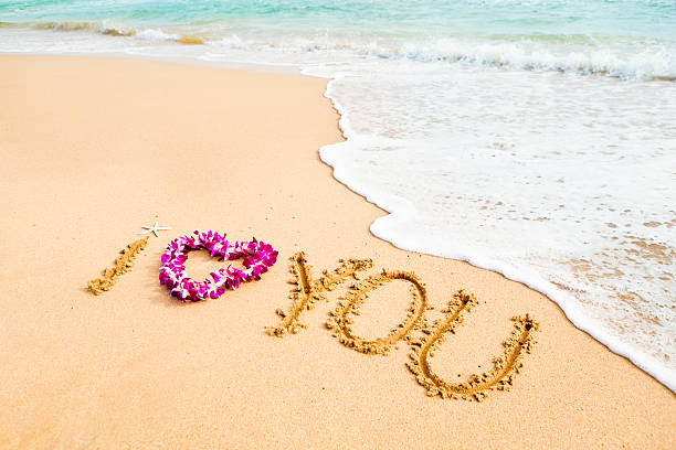 istock I Love You in Tropical Beach Vacation 500600704