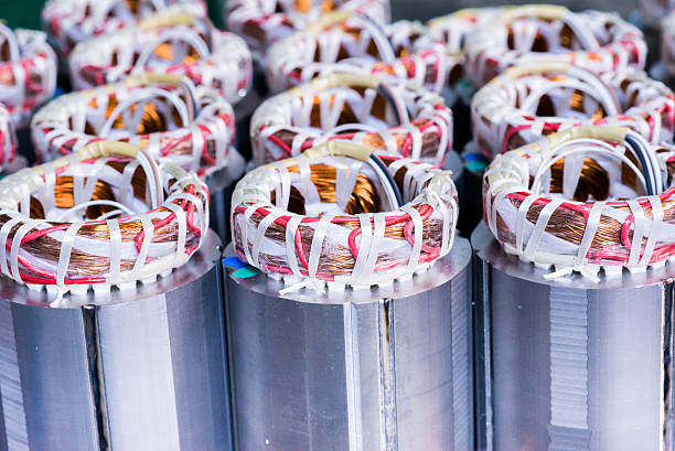 istock Copper wire in a motor, electric magnetic device for rotor 500603122