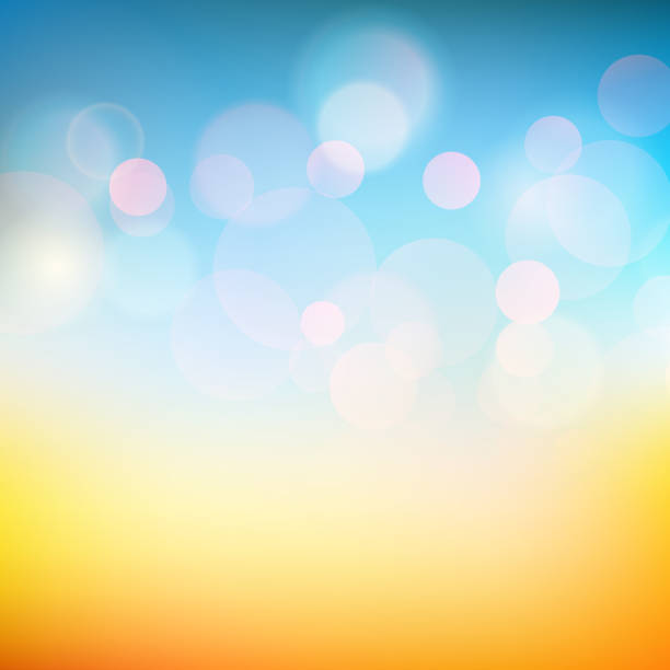 Vector Soft colored abstract summer light background for design Vector Soft colored abstract summer light background for design with summer text summer background stock illustrations