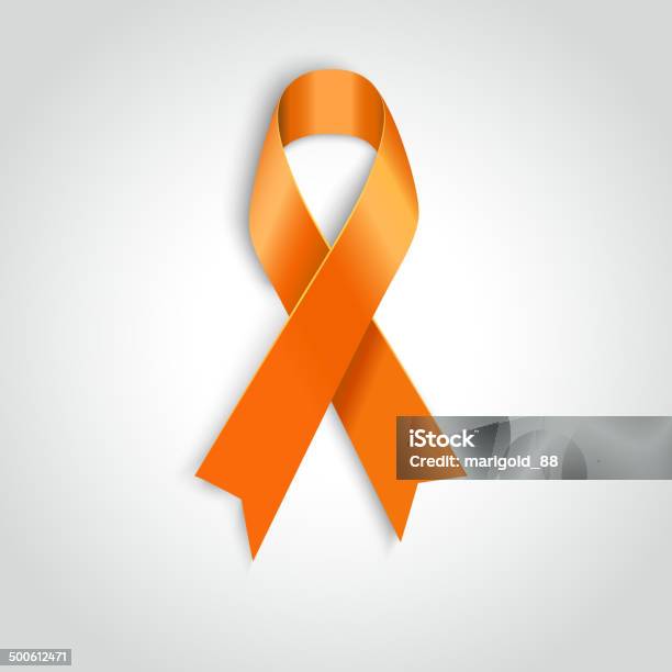 ベクトルオレンジリボンのシンボルの動物虐待白血病認識 - オレンジ色のベクターアート素材や画像を多数ご用意 - オレンジ色, リボン, バラ飾り