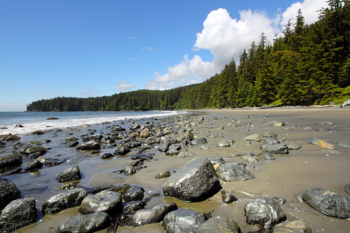 China beach located along the west coast of Vancouver Island.