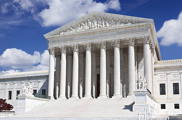 istock US Supreme Court, Washington DC. Blue sky, clouds. 500613552