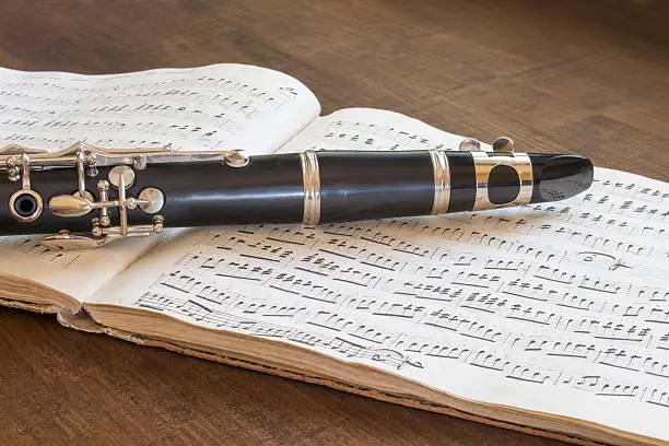 Clarinet and musical score