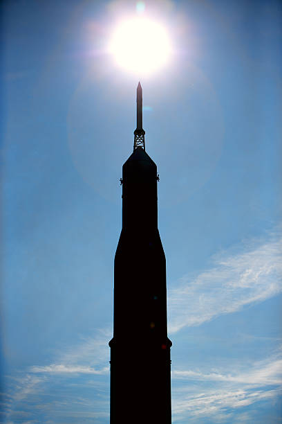 istock Silhouette of a Saturn 1 rocket 500616483