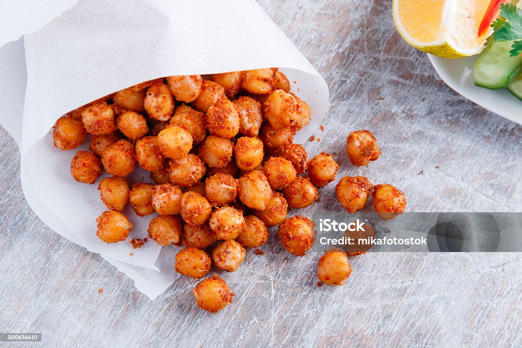 Roasted spicy chickpeas 2015 Stock Photo
