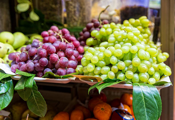 istock Red and White Grapes at the Market 500617433