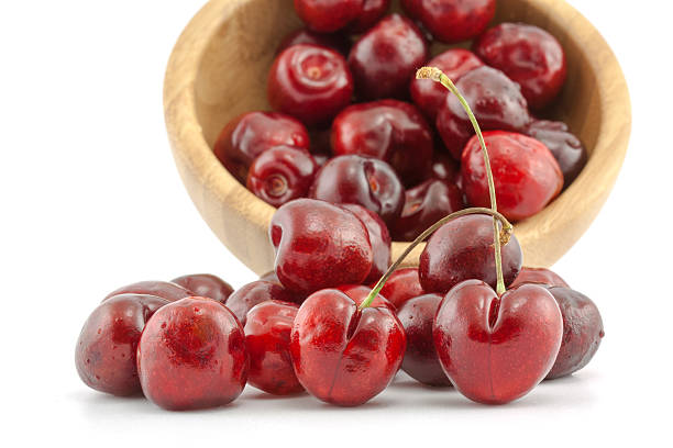 istock Bowl with ripe red cherries 500618619